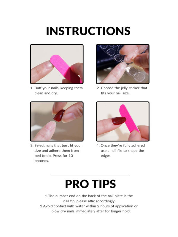 Obtenez un look glamour avec un kit de faux ongles de couverture totale, style japonais de 24 pièces en forme d'amande moyenne, rétro, noirs, givrés avec lettres et motif de serpent, et couleur naturelle. Matériel pour ongles pressés. – Image 7