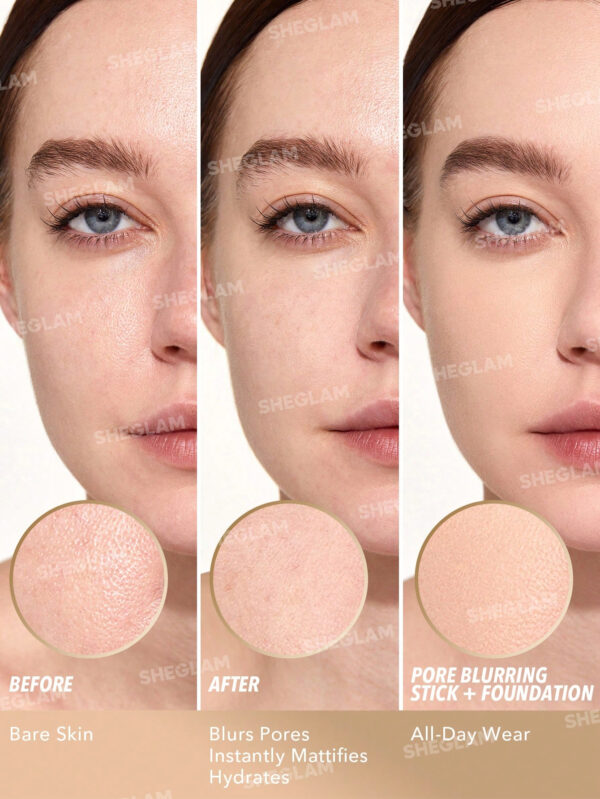 SHEGLAM Pore Gomme BâTon ContrôLe De L'Huile Pore Visage Maquillage Base BâTon Lisse Fine Portable Visage Base     NoëL Cadeau De NoëL Hiver Thanksgiving DéCoration De NoëL Maquillage FÊTe Plage Voyage Vacances Rose Y1289K Saint-Valentin DéCor Amour Cadeau Hiver Maquillage FÊTe Plage Voyage Vacances Rose Y2K Promos Offres Camping ExtéRieur PréSent Rose Mode Fille Nouvelle AnnéE CosméTique Cosplayer Meilleur Voyage FêTes Couleur Fantaisie Campus éCole Charme Ambiance Cny Nouvel An Chinois – Image 3