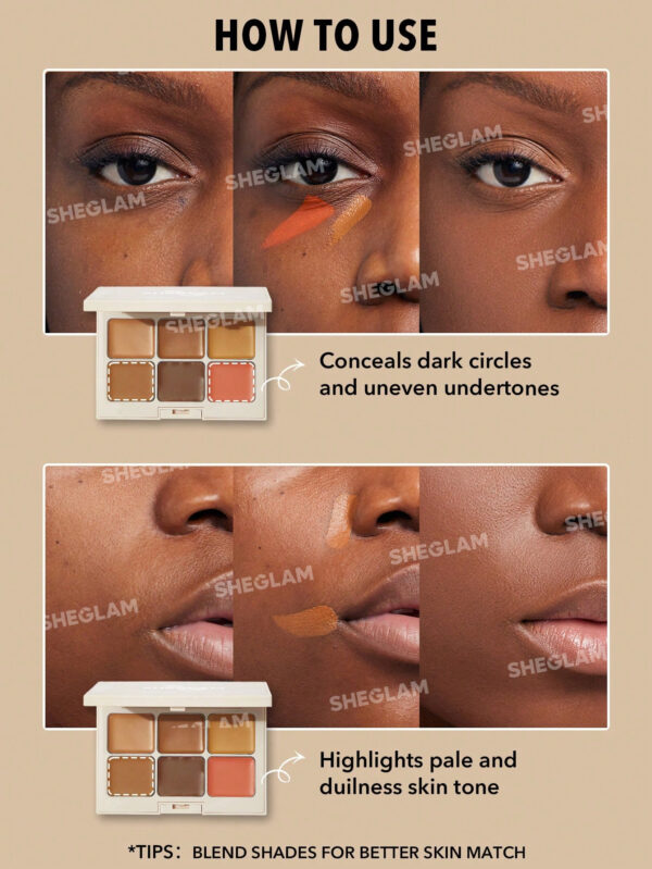 SHEGLAM Anti-Cernes Et Correcteur De Couleurs Multi-Fix - Mocha     NoëL Cadeau De NoëL Hiver Thanksgiving DéCoration De NoëL Maquillage FÊTe Plage Voyage Vacances Rose Y262K Saint-Valentin DéCor Amour Cadeau Hiver Maquillage FÊTe Plage Voyage Vacances Rose Y2K Promos Offres Camping ExtéRieur PréSent Rose Mode Fille Nouvelle AnnéE CosméTique Cosplayer Meilleur Voyage FêTes Couleur Fantaisie Campus éCole Charme Ambiance Cny Nouvel An Chinois – Image 7