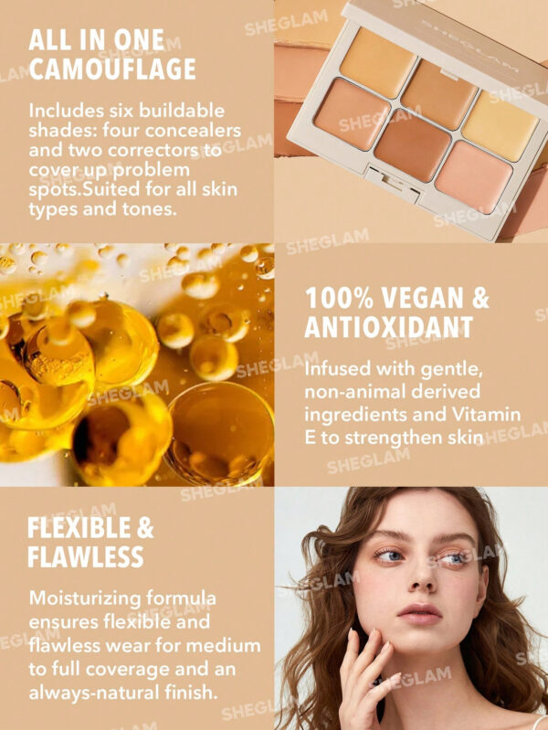 SHEGLAM Anti-Cernes Et Correcteur De Couleurs Multi-Fix - Mocha     NoëL Cadeau De NoëL Hiver Thanksgiving DéCoration De NoëL Maquillage FÊTe Plage Voyage Vacances Rose Y262K Saint-Valentin DéCor Amour Cadeau Hiver Maquillage FÊTe Plage Voyage Vacances Rose Y2K Promos Offres Camping ExtéRieur PréSent Rose Mode Fille Nouvelle AnnéE CosméTique Cosplayer Meilleur Voyage FêTes Couleur Fantaisie Campus éCole Charme Ambiance Cny Nouvel An Chinois – Image 8