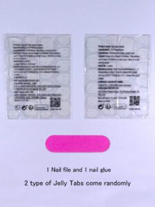 24 pièces Ongles faux imprimé feuille bleue de fleur de cerisier doux avec une couleur blanche française pour un port quotidien des femmes & 1 pièce Kit de faux ongles complet & 1 kit d'autocollant de colle pour ongles pour fille mère femme cadeau et fournitures pour ongles et en gros, ensemble d'art d'ongle blanchissant avec ongles faux détachables pour festival, fête, rendez-vous et pression à ongles pour port quotidien. – Image 8