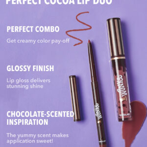 Willy wonka | SHEGLAM Cocoa Kiss Duo LèVres - Brownie Bite     NoëL Cadeau De NoëL Hiver Thanksgiving DéCoration De NoëL Maquillage FÊTe Plage Voyage Vacances Rose Y570K Saint-Valentin DéCor Amour Cadeau Hiver Maquillage FÊTe Plage Voyage Vacances Rose Y2K Promos Offres Camping ExtéRieur PréSent Rose Mode Fille Nouvelle AnnéE CosméTique Cosplayer Meilleur Voyage FêTes Couleur Fantaisie Campus éCole Charme Ambiance Cny Nouvel An Chinois