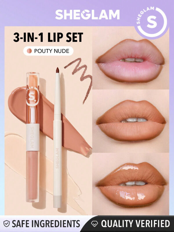 SHEGLAM Crayon à Les LèVres Soft 90' Glam Et Set De Duo Pour Les LèVres Taupé Foncé (Moody Taupe Lit Set)     NoëL Cadeau De NoëL Hiver Thanksgiving DéCoration De NoëL Maquillage FÊTe Plage Voyage Vacances Rose Y1203K Saint-Valentin DéCor Amour Cadeau Hiver Maquillage FÊTe Plage Voyage Vacances Rose Y2K Promos Offres Camping ExtéRieur PréSent Rose Mode Fille Nouvelle AnnéE CosméTique Cosplayer Meilleur Voyage FêTes Couleur Fantaisie Campus éCole Charme Ambiance Cny Nouvel An Chinois – Image 2