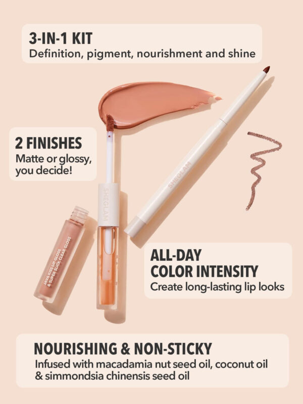 SHEGLAM Crayon à Les LèVres Soft 90' Glam Et Set De Duo Pour Les LèVres Taupé Foncé (Moody Taupe Lit Set)     NoëL Cadeau De NoëL Hiver Thanksgiving DéCoration De NoëL Maquillage FÊTe Plage Voyage Vacances Rose Y1203K Saint-Valentin DéCor Amour Cadeau Hiver Maquillage FÊTe Plage Voyage Vacances Rose Y2K Promos Offres Camping ExtéRieur PréSent Rose Mode Fille Nouvelle AnnéE CosméTique Cosplayer Meilleur Voyage FêTes Couleur Fantaisie Campus éCole Charme Ambiance Cny Nouvel An Chinois – Image 6
