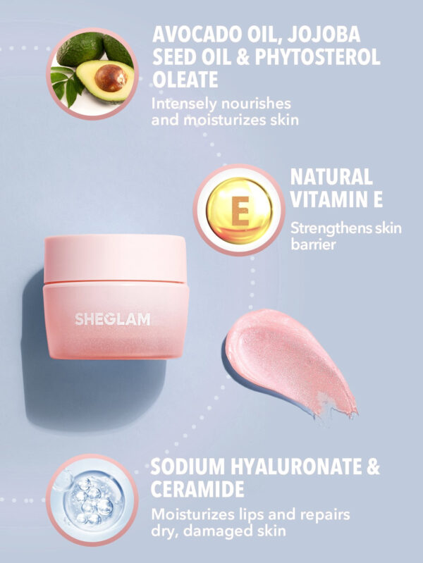 SHEGLAM CrèMe De Soin Pour Les LèVres- Pillow Lips     NoëL Cadeau De NoëL Hiver Thanksgiving DéCoration De NoëL Maquillage FÊTe Plage Voyage Vacances Rose Y572K Saint-Valentin DéCor Amour Cadeau Hiver Maquillage FÊTe Plage Voyage Vacances Rose Y2K Promos Offres Camping ExtéRieur PréSent Rose Mode Fille Nouvelle AnnéE CosméTique Cosplayer Meilleur Voyage FêTes Couleur Fantaisie Campus éCole Charme Ambiance Cny Nouvel An Chinois – Image 3
