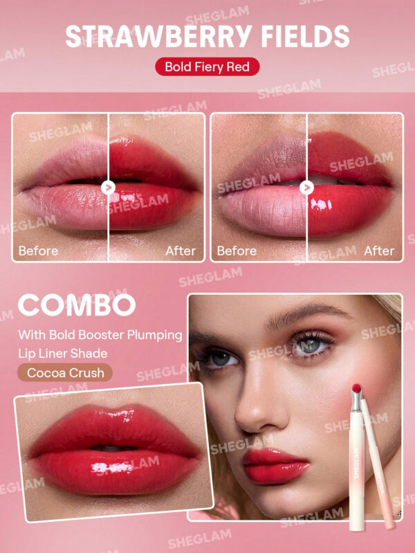 SHEGLAM Amplificateur de Lèvres Bold - Strawberry Fields – Image 9