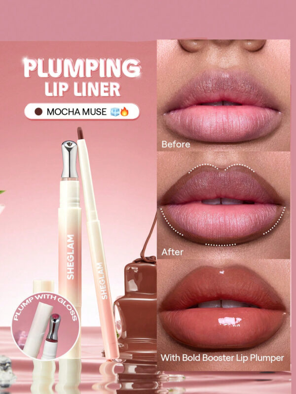 SHEGLAM Crayon contour des lèvres Boosting Bold Plumping - Pink Slip – Image 3