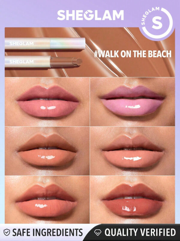 SHEGLAM Pout-Perfect Shine Lip Plumper-Walk On The Beach     NoëL Cadeau De NoëL Hiver Thanksgiving DéCoration De NoëL Maquillage FÊTe Plage Voyage Vacances Rose Y1241K Saint-Valentin DéCor Amour Cadeau Hiver Maquillage FÊTe Plage Voyage Vacances Rose Y2K Promos Offres Camping ExtéRieur PréSent Rose Mode Fille Nouvelle AnnéE CosméTique Cosplayer Meilleur Voyage FêTes Couleur Fantaisie Campus éCole Charme Ambiance Cny Nouvel An Chinois