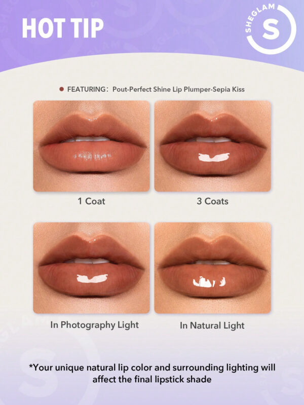 SHEGLAM Pout-Perfect Shine Lip Plumper-Walk On The Beach     NoëL Cadeau De NoëL Hiver Thanksgiving DéCoration De NoëL Maquillage FÊTe Plage Voyage Vacances Rose Y1241K Saint-Valentin DéCor Amour Cadeau Hiver Maquillage FÊTe Plage Voyage Vacances Rose Y2K Promos Offres Camping ExtéRieur PréSent Rose Mode Fille Nouvelle AnnéE CosméTique Cosplayer Meilleur Voyage FêTes Couleur Fantaisie Campus éCole Charme Ambiance Cny Nouvel An Chinois – Image 21