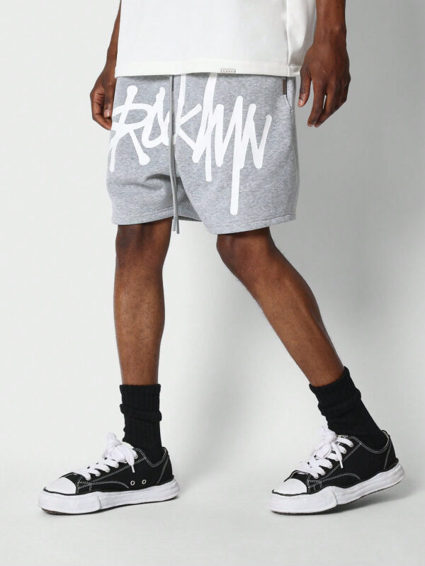 SUMWON Short à entrejambe basse avec imprimé graphique avant – Image 5