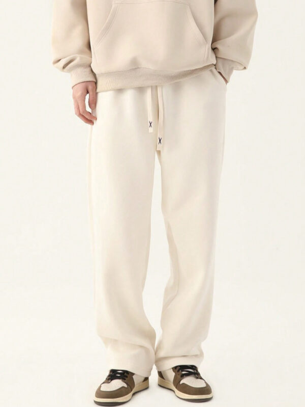 Pantalons De Sport En Tricot À Jambe Droite Pour Hommes Pour Le Printemps Et L'automne