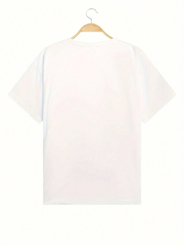 T-shirt à manches courtes décontracté et pour hommes, style hip-hop, couple, été – Image 4