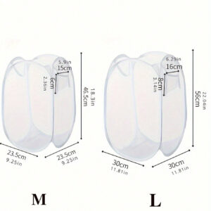 Panier à linge de grande capacité en maille, panier de rangement pliable pour vêtements, sac de rangement multifonctionnel parfait pour la maison