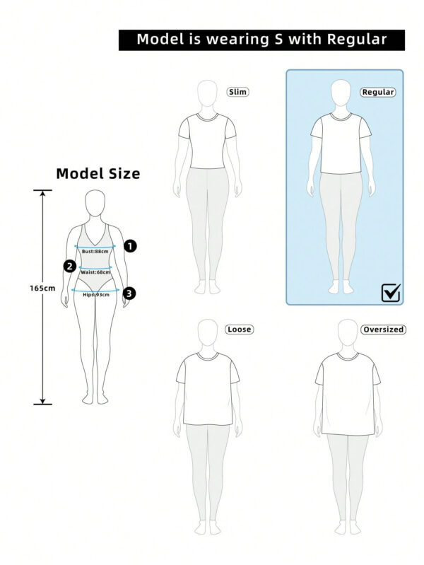 SHEIN MOD T-shirt blanc à encolure en cœur, manches bouffantes, taille cintrée, ourlet à volants, en tissu texturé – Image 5