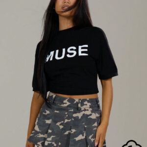 MUSERA T-shirt surdimensionné à épaules tombantes avec logo graphique "MUSE"