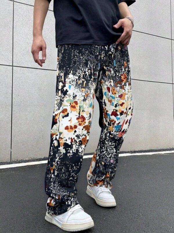 Manfinity Homme Pantalon casual polyvalent pour homme avec cordon de serrage à la taille et poches – Image 2
