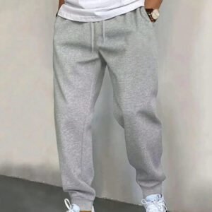 Manfinity Dauomo Homme Pantalon Unicolore À Poche À Cordon