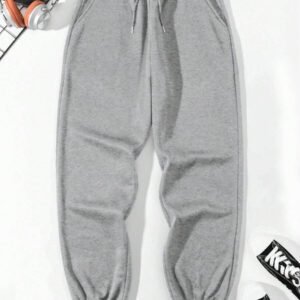 Manfinity Dauomo Homme Pantalon Unicolore À Poche À Cordon