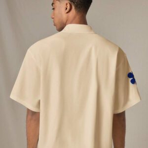 SWAVVY Chemise casual ample à manches courtes tissée pour homme, jeune