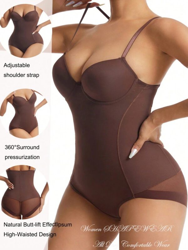 Solid Shapewear Bodysuit – Image 13