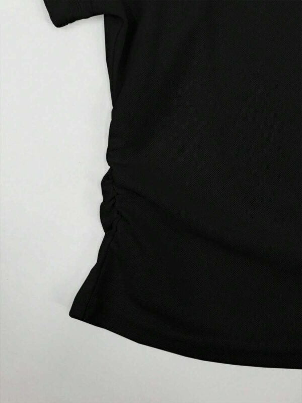 SHEIN Women's Summer Casual Contrast Color Splicing Ruched T-Shirt – Image 12