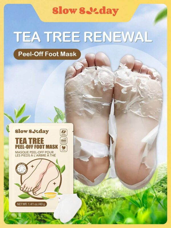 SlowSunday Peach Exfoliating Foot Peel Mask Repair Heels & Removes Dry Dead Skin- Peeling for Cracked Foot – Image 10
