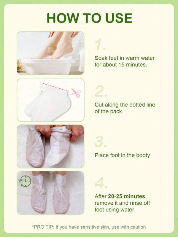 SlowSunday Peach Exfoliating Foot Peel Mask Repair Heels & Removes Dry Dead Skin- Peeling for Cracked Foot – Image 17