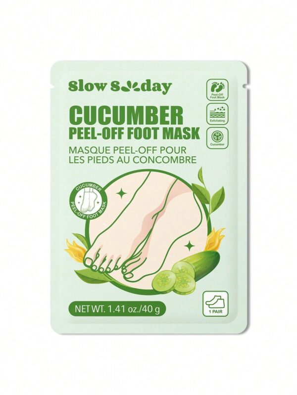 SlowSunday Peach Exfoliating Foot Peel Mask Repair Heels & Removes Dry Dead Skin- Peeling for Cracked Foot – Image 23