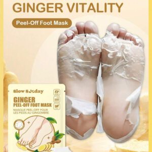 SlowSunday Peach Exfoliating Foot Peel Mask Repair Heels & Removes Dry Dead Skin- Peeling for Cracked Foot