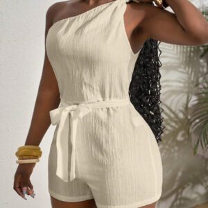 Slaydiva Combinaison blanche plissée à la taille et à la taille avec un nœud papillon, , pour femmes, convient pour les festivals de musique printemps/été, l'Ouest, le nomadisme, Pâques, Nashville, les fêtes d'anniversaire, la remise des diplômes, les étudiantes, le quotidien, les vacances, les croisières, la plage, le bronzage