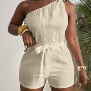 Slaydiva Combinaison blanche plissée à la taille et à la taille avec un nœud papillon, , pour femmes, convient pour les festivals de musique printemps/été, l'Ouest, le nomadisme, Pâques, Nashville, les fêtes d'anniversaire, la remise des diplômes, les étudiantes, le quotidien, les vacances, les croisières, la plage, le bronzage