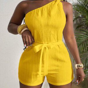 Slaydiva Combinaison blanche plissée à la taille et à la taille avec un nœud papillon, , pour femmes, convient pour les festivals de musique printemps/été, l'Ouest, le nomadisme, Pâques, Nashville, les fêtes d'anniversaire, la remise des diplômes, les étudiantes, le quotidien, les vacances, les croisières, la plage, le bronzage