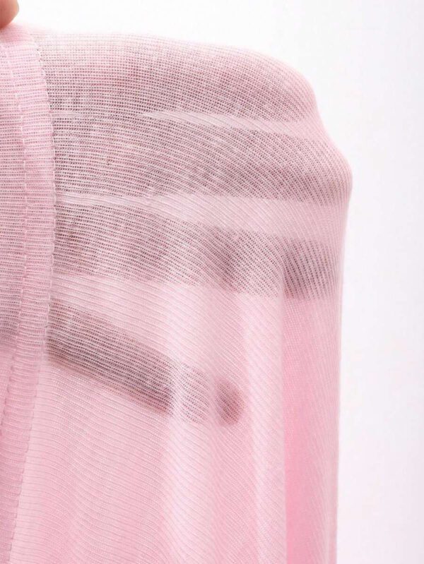 DAZY T-shirt à manches longues pour femmes, style décontracté polyvalent, de couleur unie et simple – Image 25