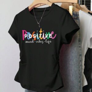 INAWLY T-shirt femme à manches courtes de couleur unie, design minimaliste pour un port casual quotidien