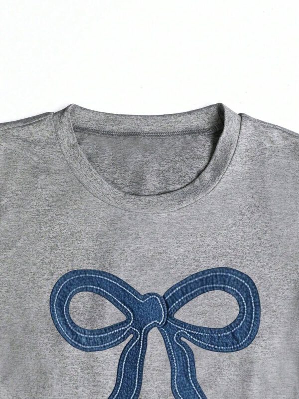 INAWLY T-shirt femme à manches courtes de couleur unie, design minimaliste pour un port casual quotidien – Image 22