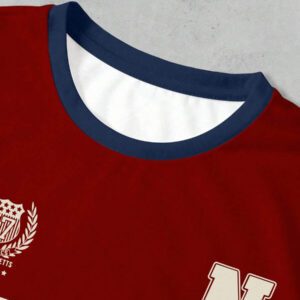 SHEIN T-shirt Femme Style Collège Sports Style Lettre Combinée Numérique Rétro Pois Sens de la Rue Décontracté