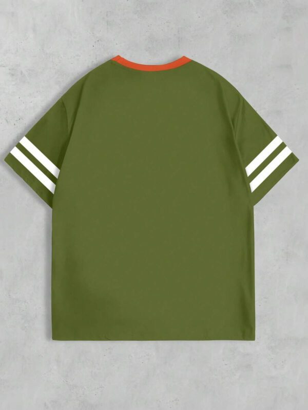 SHEIN T-shirt Femme Style Collège Sports Style Lettre Combinée Numérique Rétro Pois Sens de la Rue Décontracté – Image 45