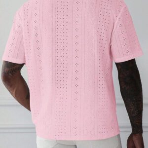 Manfinity Homme Chemise Polo casual/de travail à manches courtes et unie pour hommes