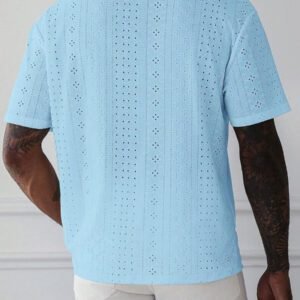 Manfinity Homme Chemise Polo casual/de travail à manches courtes et unie pour hommes