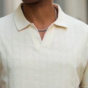 Manfinity Homme Chemise Polo casual/de travail à manches courtes et unie pour hommes