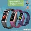EFFEOKKI Montre connectée Bracelet fitness Effeokki. Fin et élégant, pour hommes et femmes. Podomètre, suivi de la santé, étanche, suivi d'activité, météo, multiports. Bracelet connecté compatible et Android