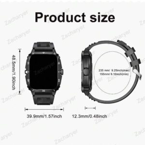Montre Connectée, Appel sans fil/Composition, Mode Multi-Sport, Rappel et Rejet d'Appel, Rappel SMS, Fond d'Écran Personnalisé, Compatible avec iPhone/Android