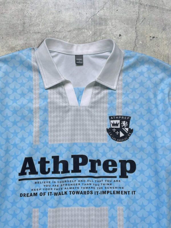 AXEPEAK Polo à manches courtes oversize à motif numérique tricoté lâche, édition école et streetwear – Image 5