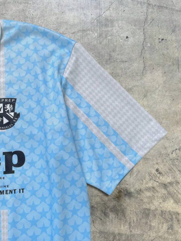 AXEPEAK Polo à manches courtes oversize à motif numérique tricoté lâche, édition école et streetwear – Image 7