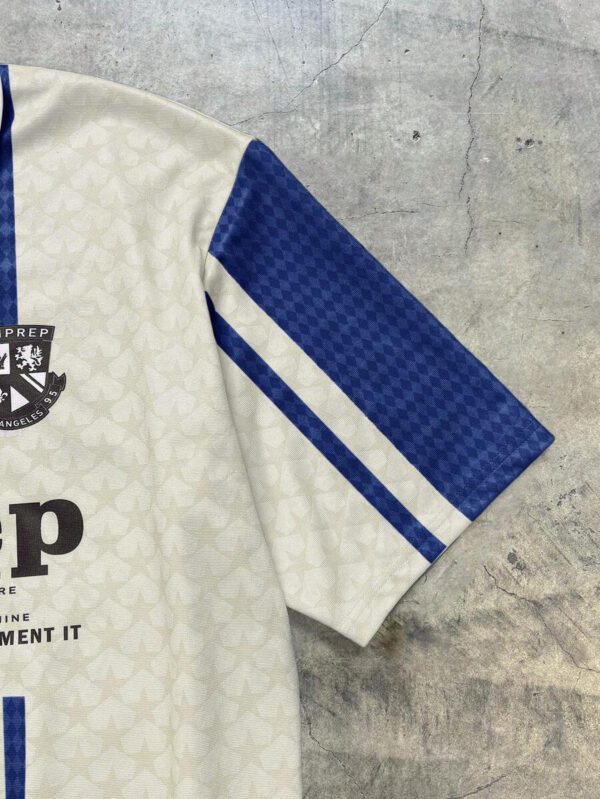 AXEPEAK Polo à manches courtes oversize à motif numérique tricoté lâche, édition école et streetwear – Image 16