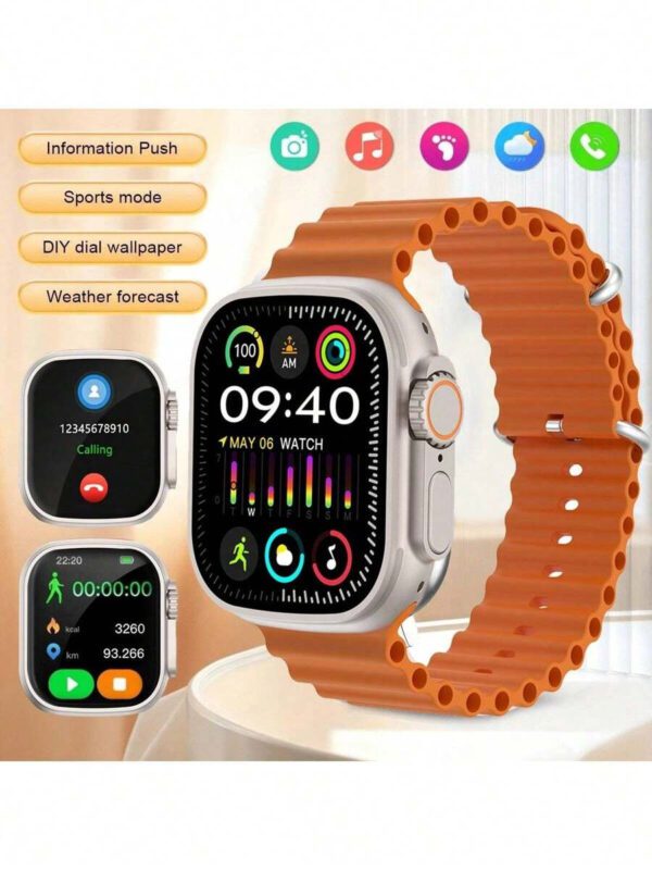Microwear Montre intelligente pour hommes et femmes, moniteur de frÃ©quence cardiaque/oxygÃ¨ne sanguin/sommeil, podomÃ¨tre, suivi des calories, 100 modes sportifs, montre de fitness Ã  Ã©cran tactile HD 2,01" pour Android iOS, autonomie extra longue â€“ Image 9