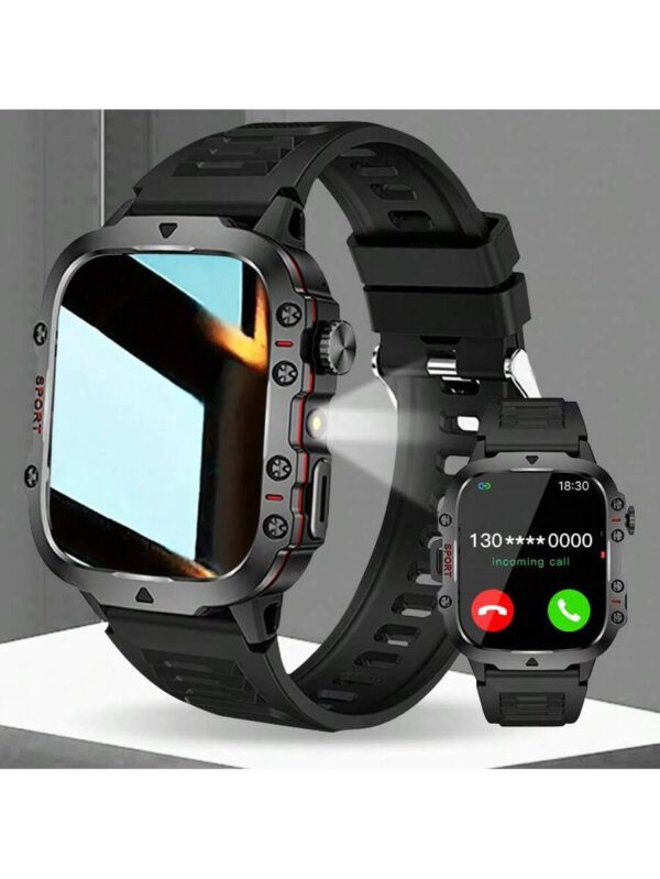 ERUN Nouvelle montre connectée intelligente 2025 avec réponse d'appel Bluetooth, écran tactile, suivi de la condition physique. Smartwatch pour hommes et femmes compatible Android et iOS. Cadeau parfait pour la Fête des Pères – Image 2