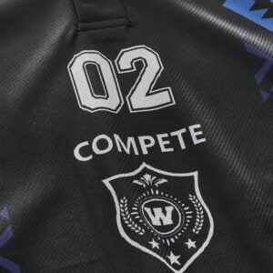 AXEPEAK Polo à col polo, manches courtes, avec impression numérique, étiquette de couture latérale, version ample pour hommes