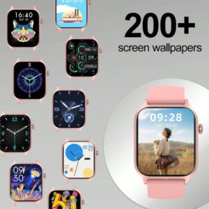LIFEBEE Montre connectée LIFEBEE avec fonction d'appel, écran tactile HD de 1,83 pouces pour hommes et femmes, suiveur d'activité avec podomètre, traqueur d'activité avec modes sportifs