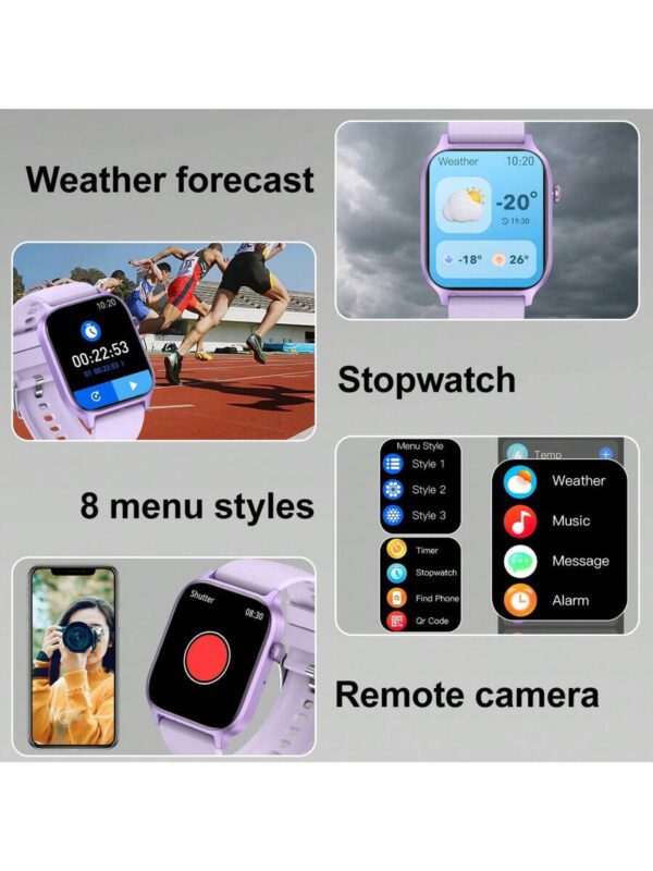 LIFEBEE Montre connectée LIFEBEE avec fonction d'appel, écran tactile HD de 1,83 pouces pour hommes et femmes, suiveur d'activité avec podomètre, traqueur d'activité avec modes sportifs – Image 13